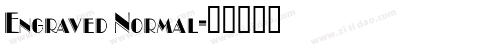 Engraved Normal字体转换
